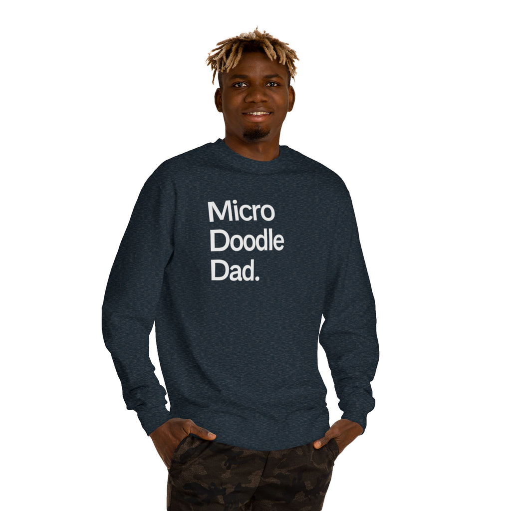 Micro Doodle Dad Sweatshirt | Dog Dad Crewneck Pullover