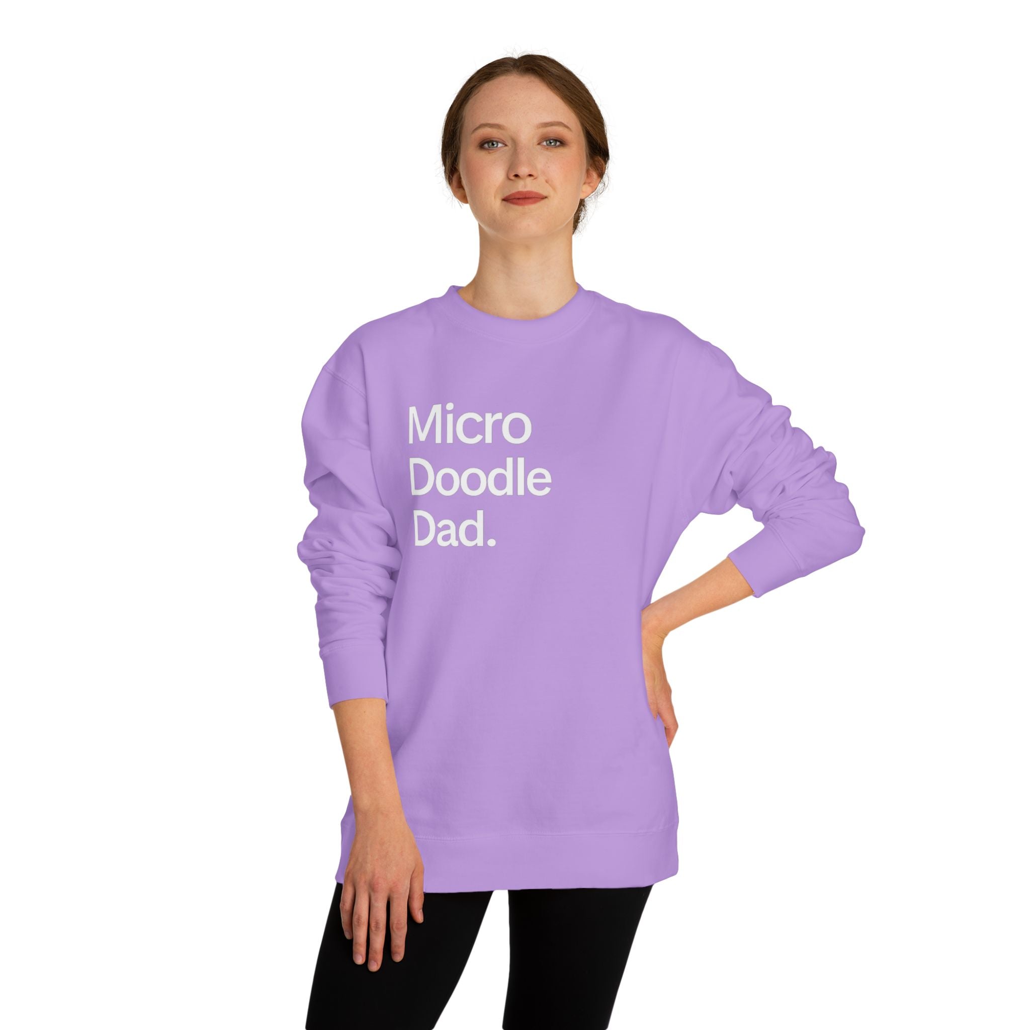 Micro Doodle Dad Sweatshirt | Dog Dad Crewneck Pullover