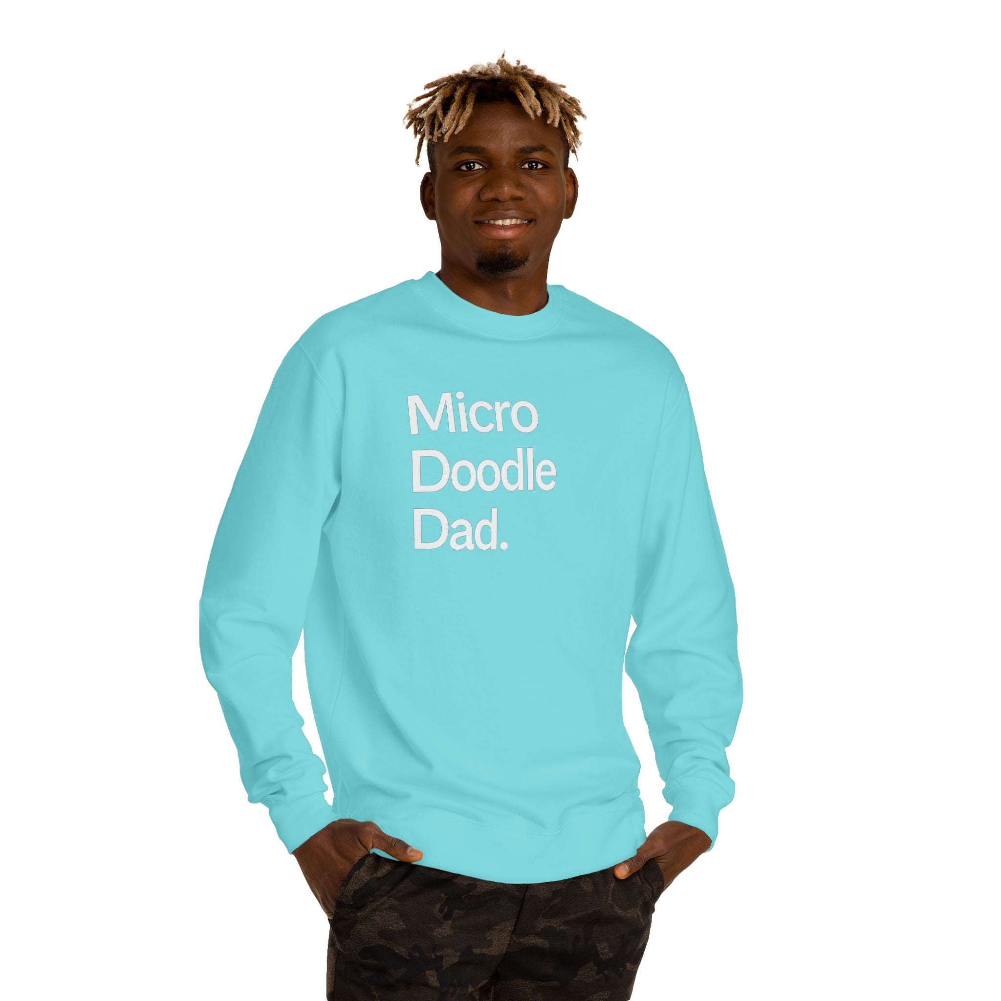 Micro Doodle Dad Sweatshirt | Dog Dad Crewneck Pullover