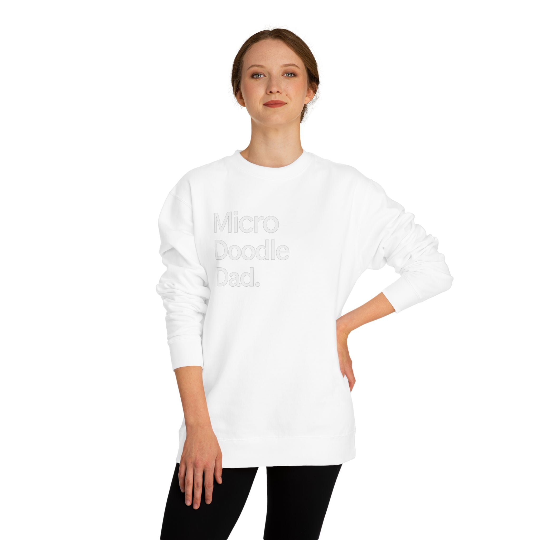 Micro Doodle Dad Sweatshirt | Dog Dad Crewneck Pullover