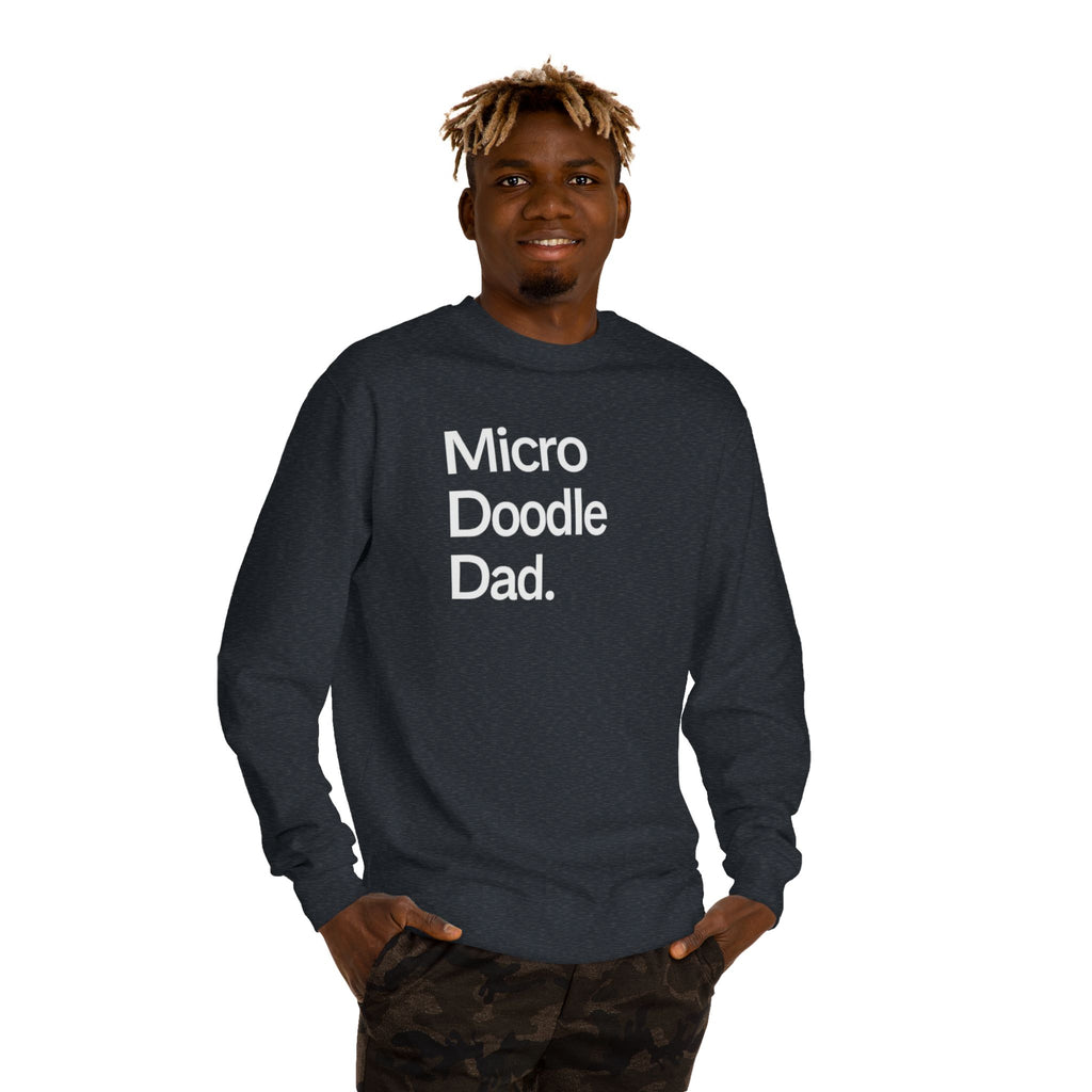 Micro Doodle Dad Sweatshirt | Dog Dad Crewneck Pullover