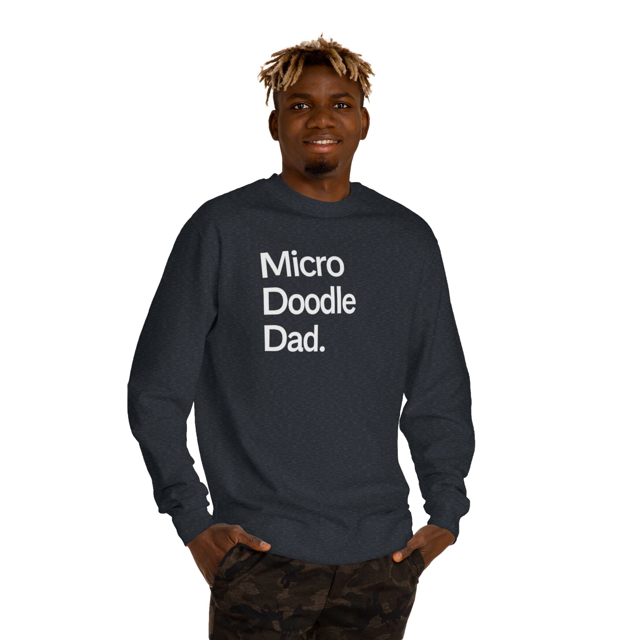 Micro Doodle Dad Sweatshirt | Dog Dad Crewneck Pullover