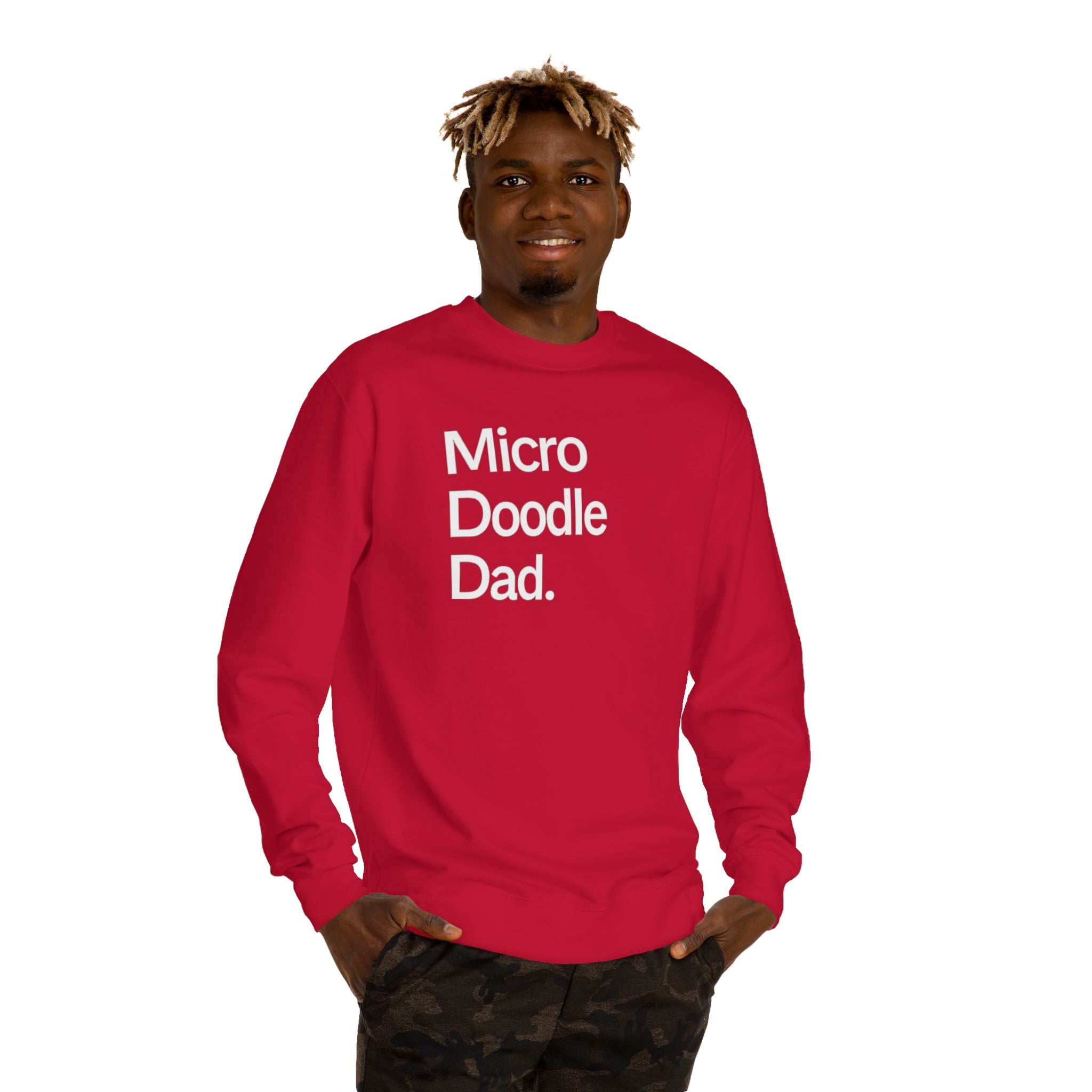 Micro Doodle Dad Sweatshirt | Dog Dad Crewneck Pullover