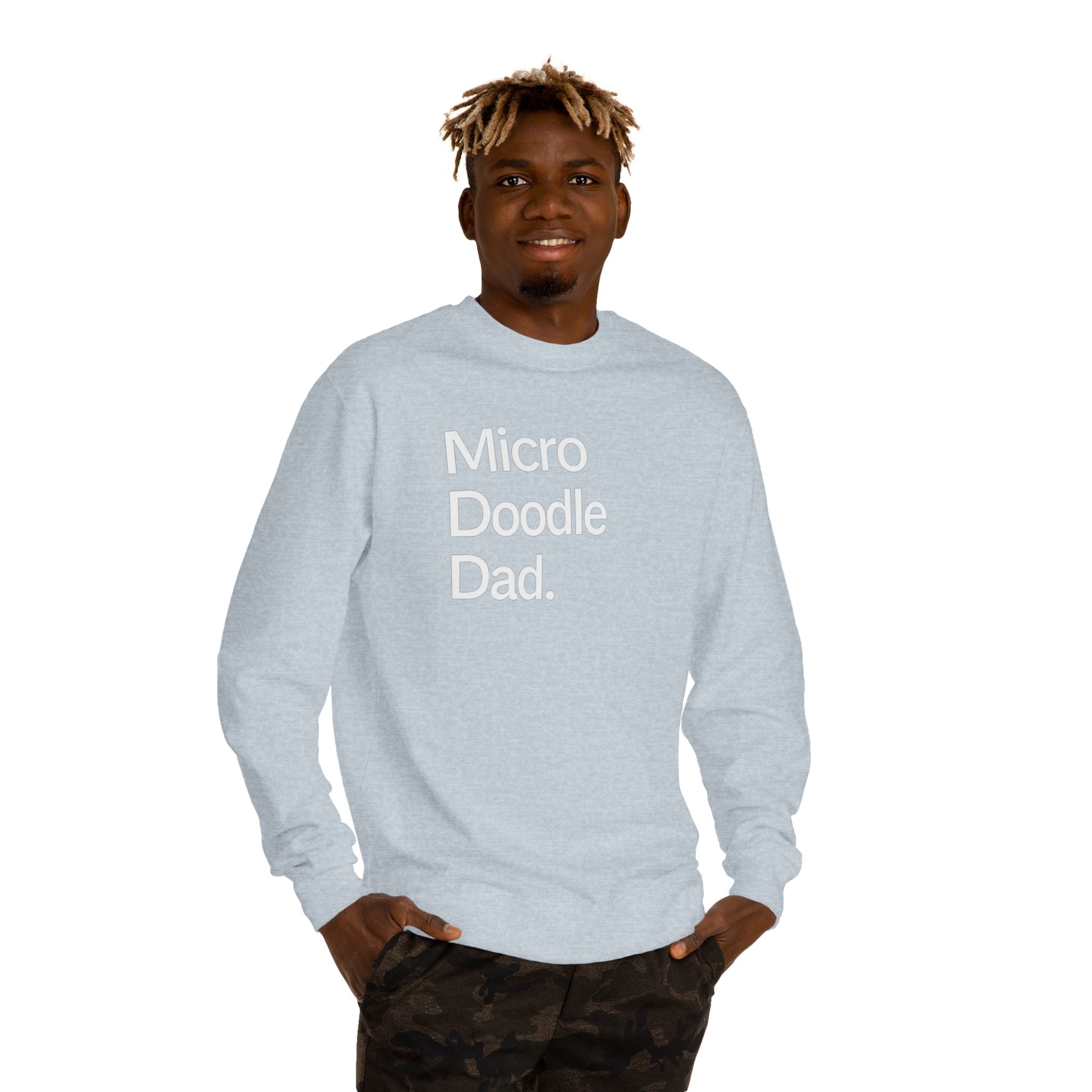 Micro Doodle Dad Sweatshirt | Dog Dad Crewneck Pullover