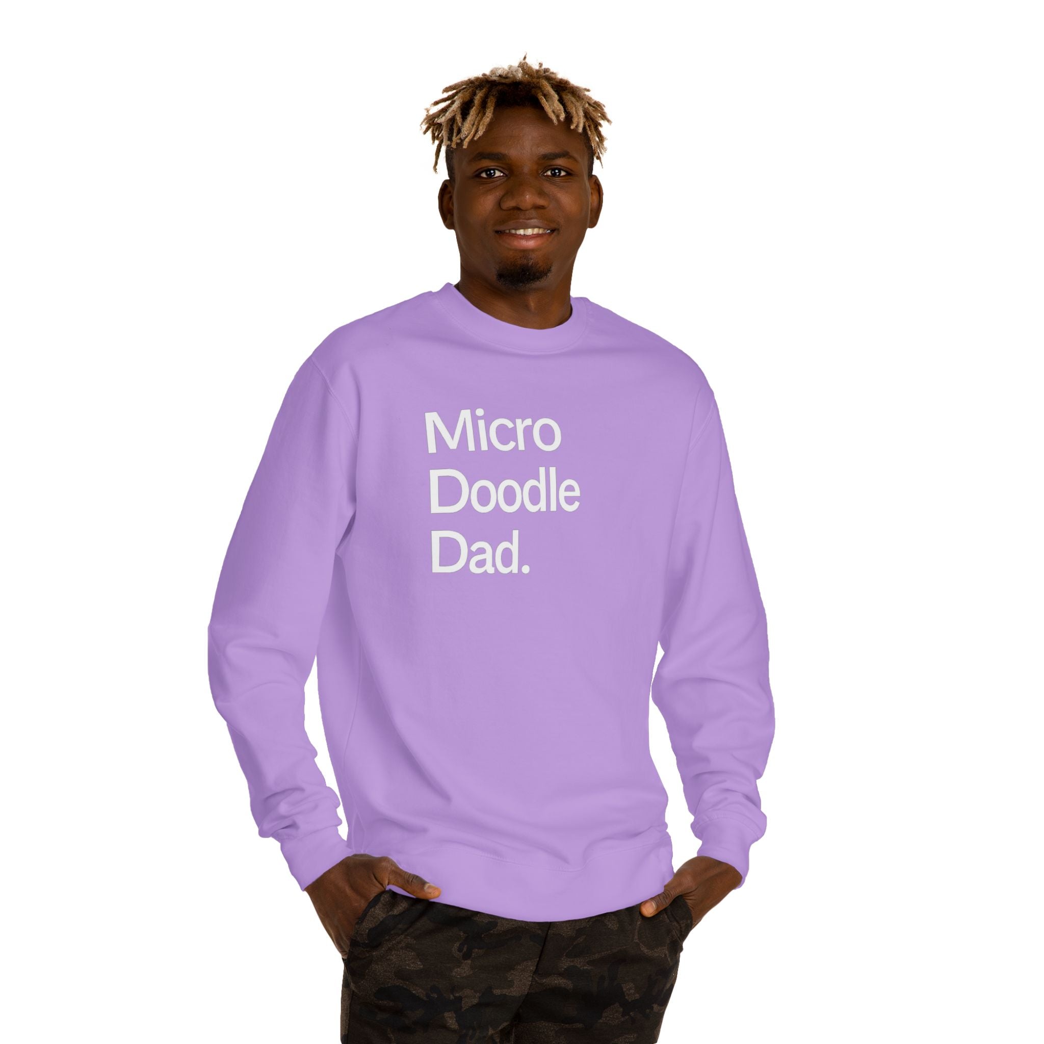 Micro Doodle Dad Sweatshirt | Dog Dad Crewneck Pullover