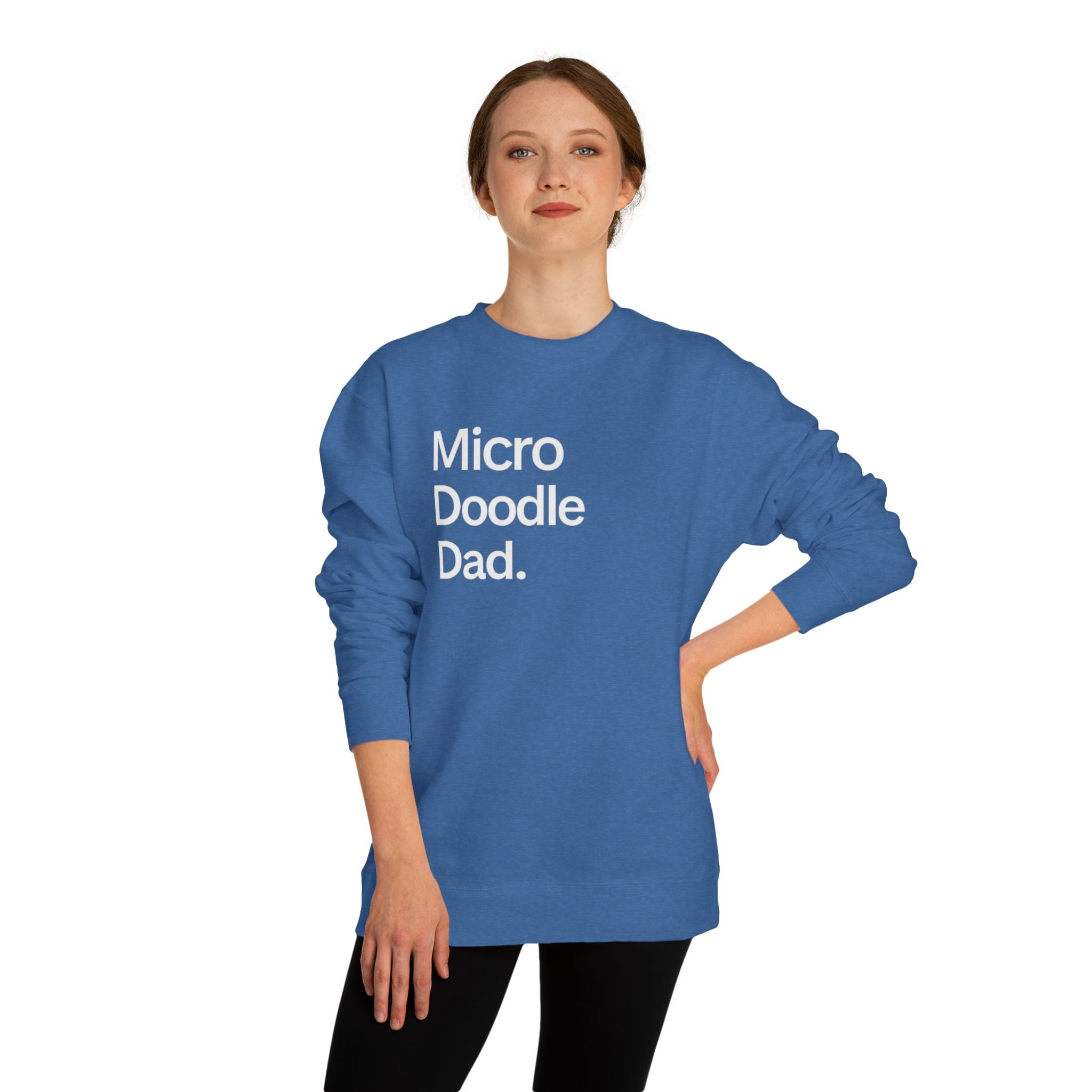 Micro Doodle Dad Sweatshirt | Dog Dad Crewneck Pullover