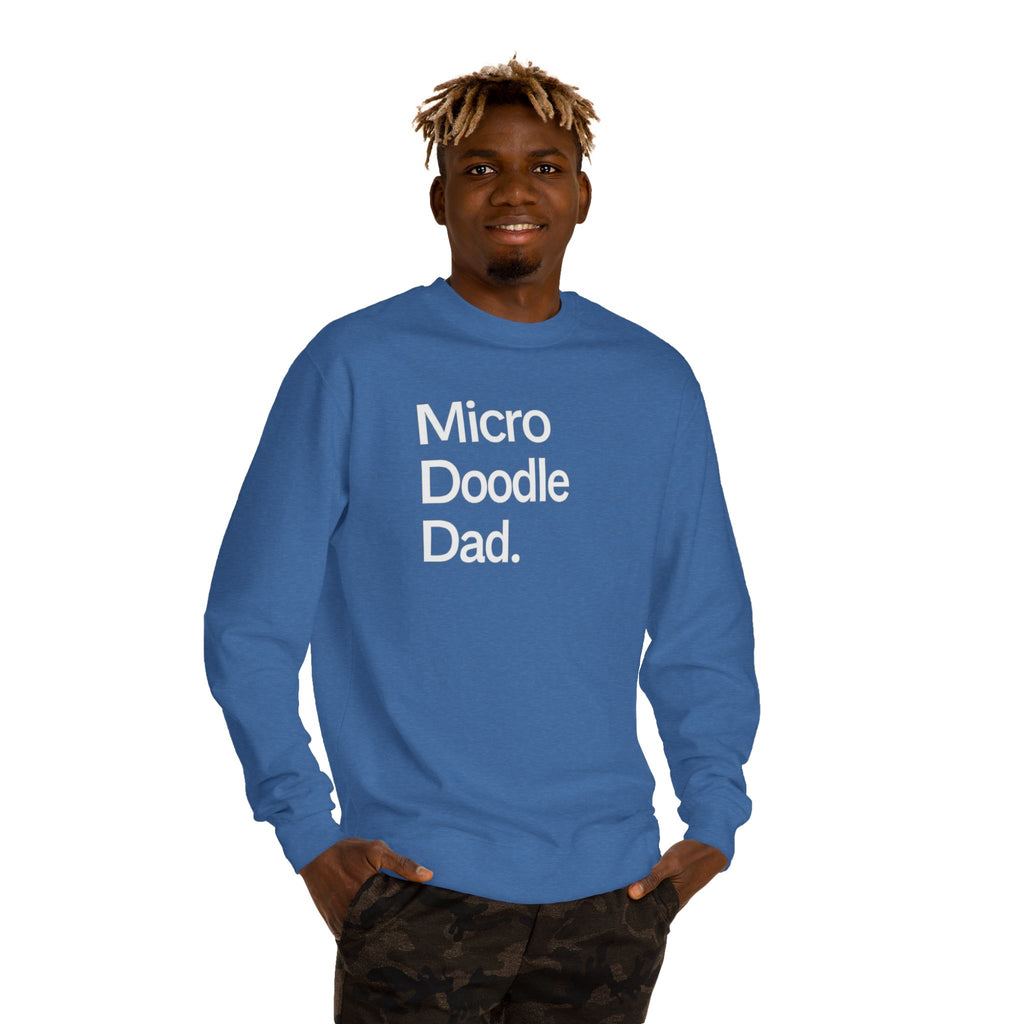 Micro Doodle Dad Sweatshirt | Dog Dad Crewneck Pullover