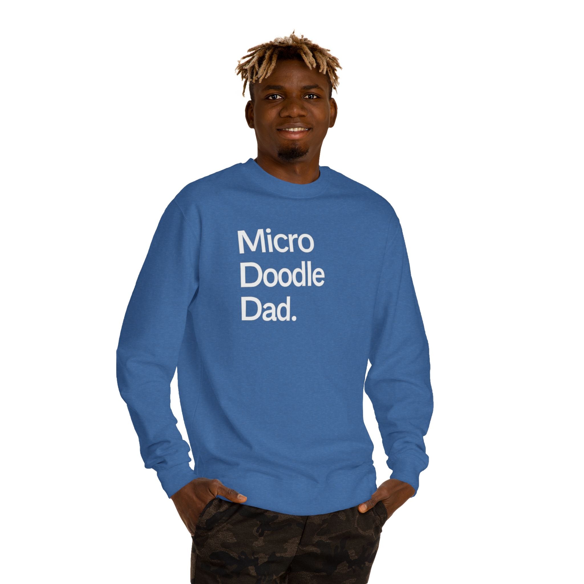 Micro Doodle Dad Sweatshirt | Dog Dad Crewneck Pullover
