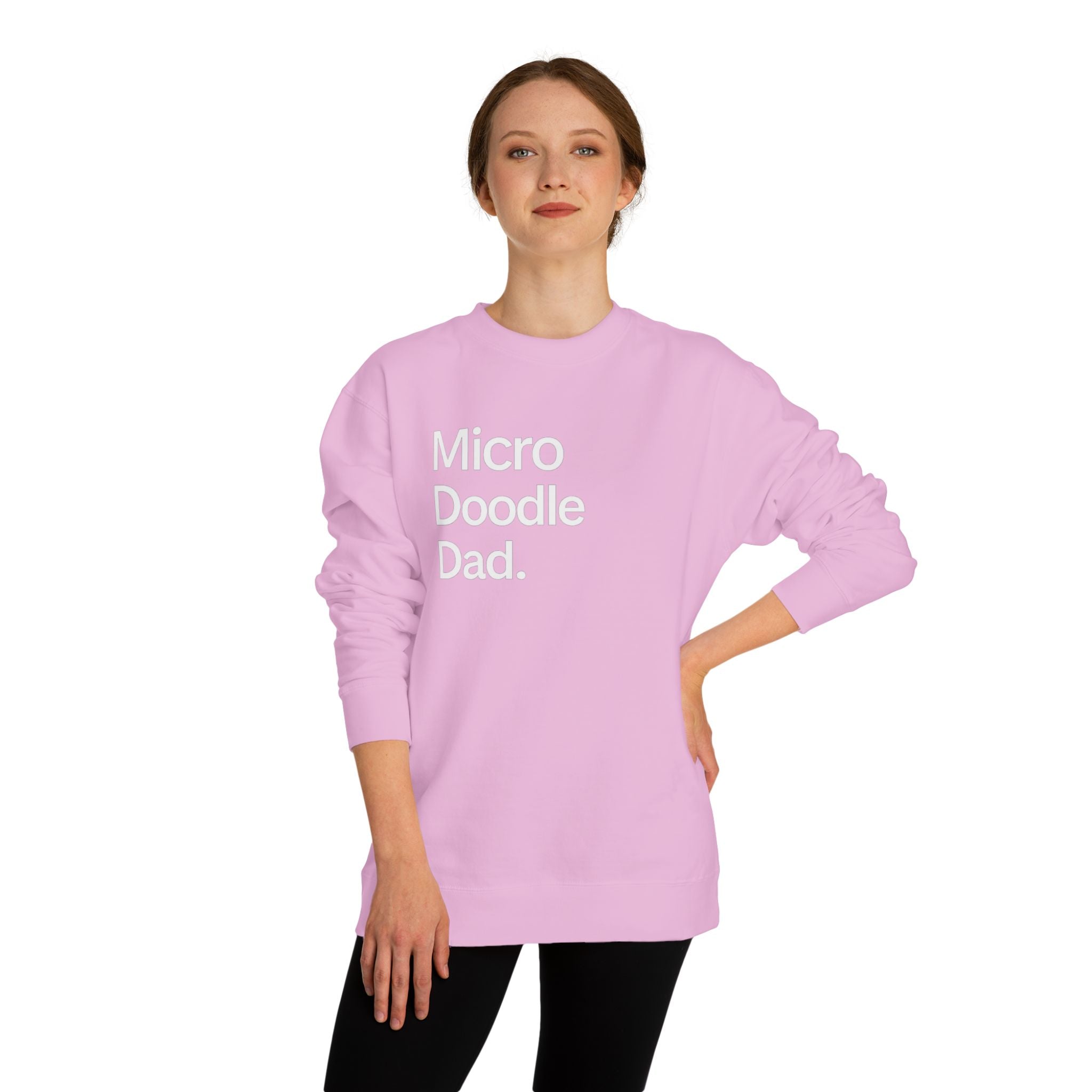 Micro Doodle Dad Sweatshirt | Dog Dad Crewneck Pullover