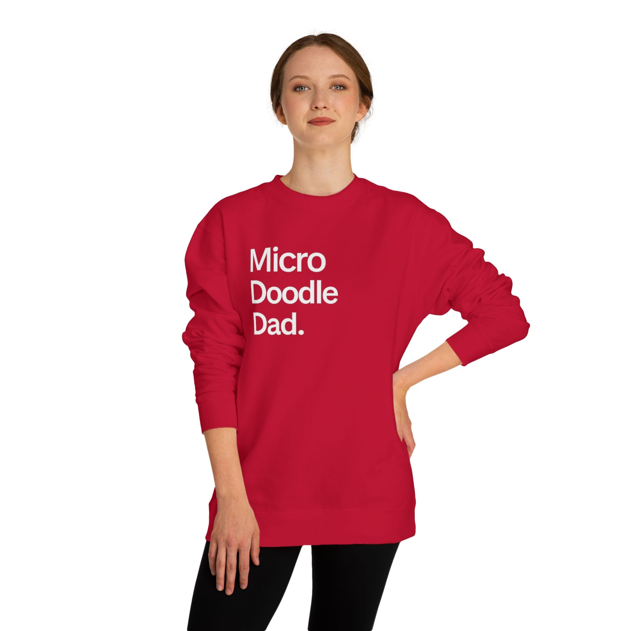 Micro Doodle Dad Sweatshirt | Dog Dad Crewneck Pullover